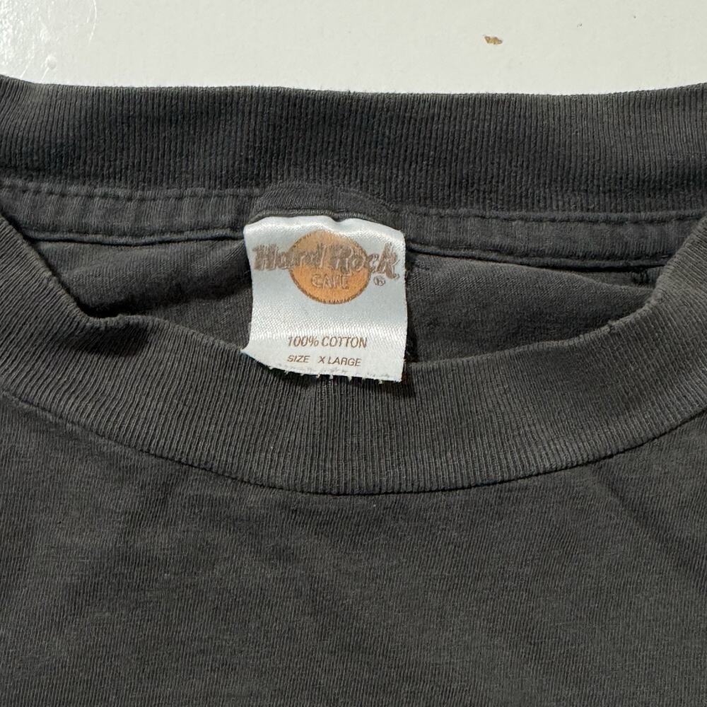 Vintage Style Hard Rock Cafe London T-Shirt XL Gray 100% Cotton Classic Logo - Picture 3 of 5